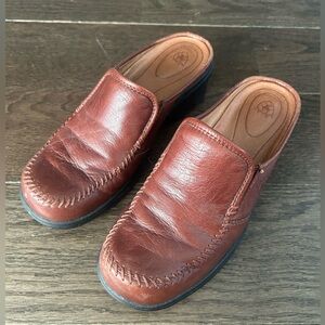 Ariat Brown Loafers Slip-Ons with Moccasin Stitching